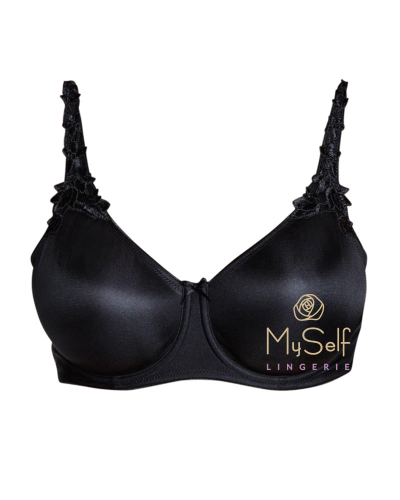 Dominique 7000 Black Ultimate Minimizer Bra MYSELFLINGERIE.COM