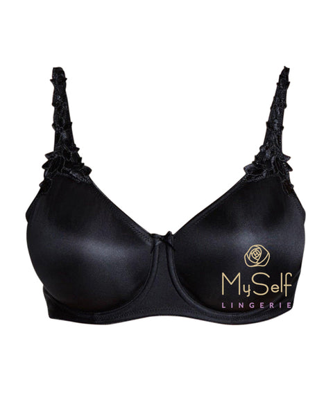 Dominique 7000 Black Ultimate Minimizer Bra MYSELFLINGERIE.COM