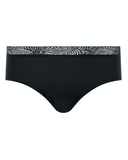 Chantelle Black Soft Stretch Hipster with Lace One Size