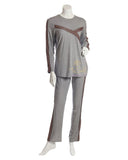 Pierre Balmingo Paris Embroidered Pattern Heather Grey Pajamas