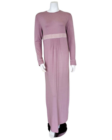 Pierre Balmingo Paris 05-4512A-LL Speckled Stones Mauve Modal Nightgown myselflingerie.com