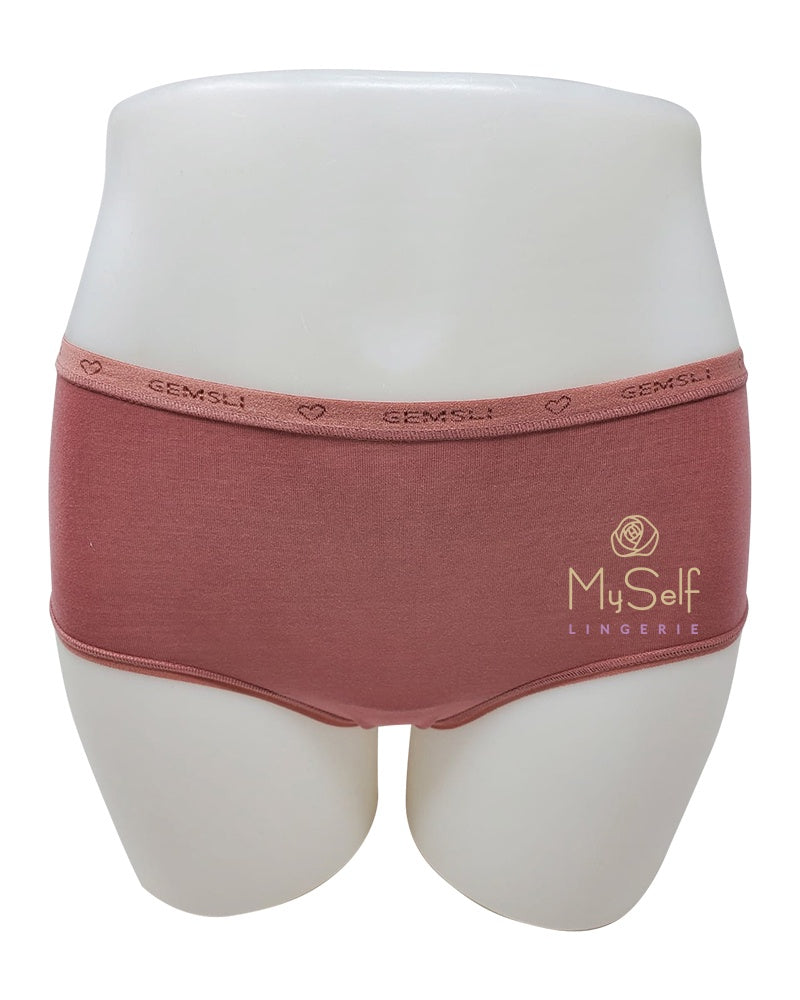 Gemsli 3324 Organic Cotton Blush Hipsters 3 Pk myselflingerie.com