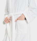 UGG White Lorie Terry Bath Robe
