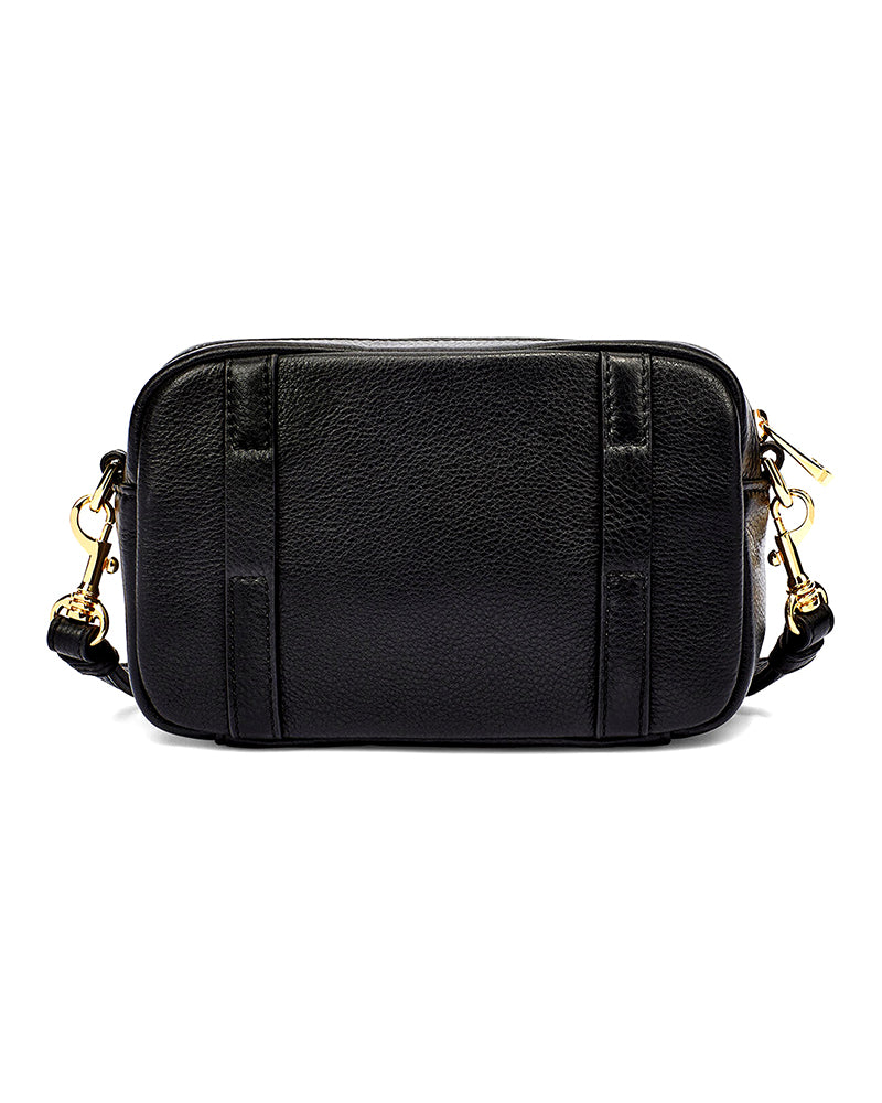 UGG 1109124 Janey II Black Leather Crossbody Handbag