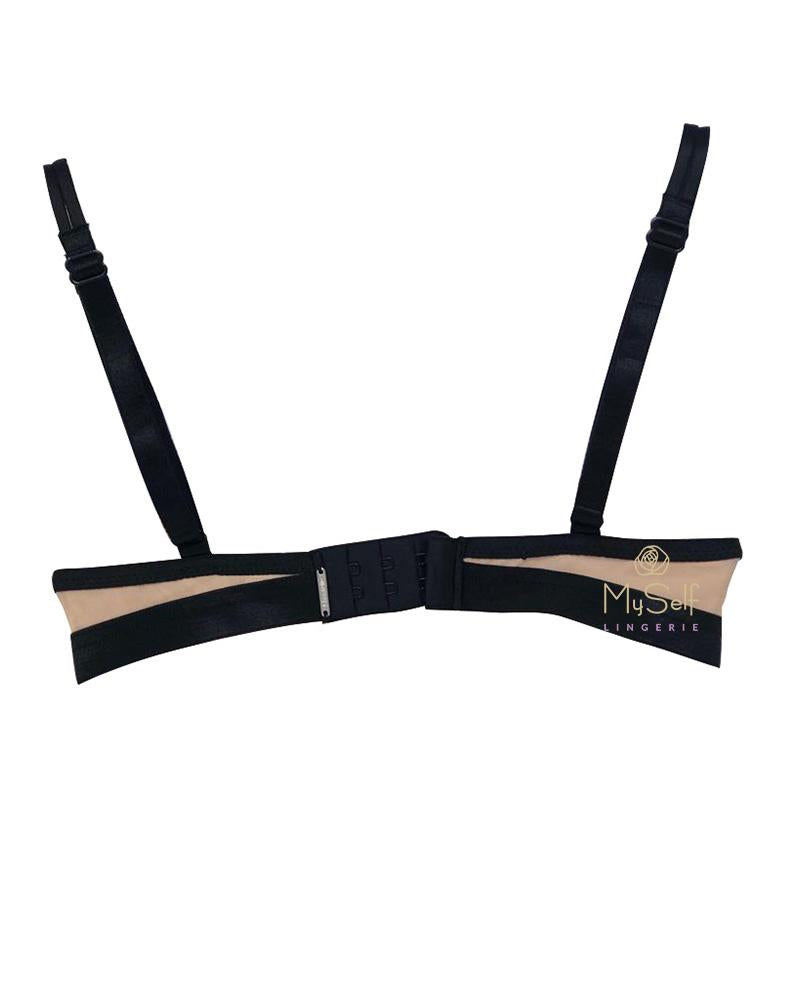 Chantelle 12A5 Shadows 2 Part Cup Underwire Demi Bra MYSELFLINGERIE.COM