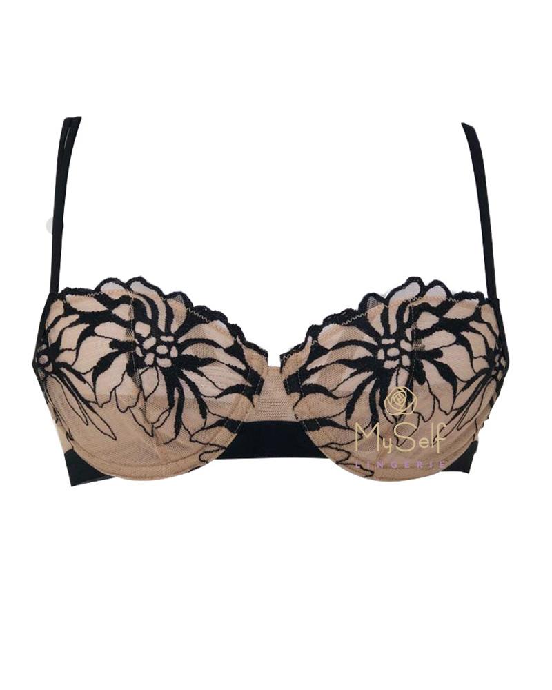 Chantelle 12A5 Shadows 2 Part Cup Underwire Demi Bra MYSELFLINGERIE.COM