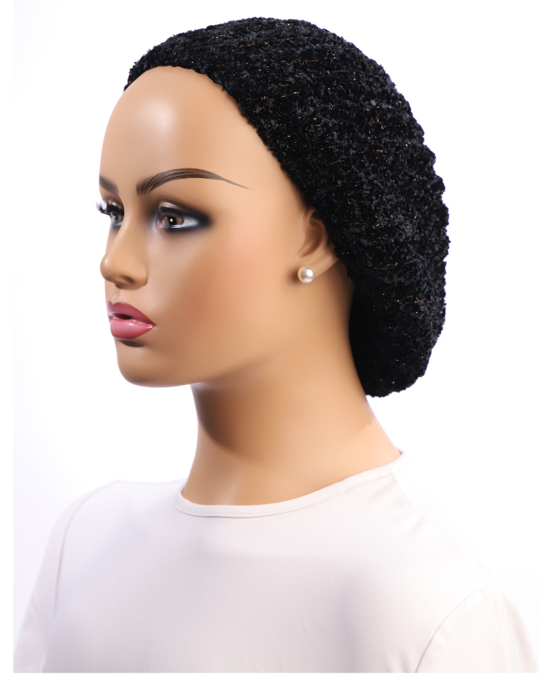 Lucy & Olivia LCOLCNSNB Gold Lurex Black Lined Chenille myselflingerie.com