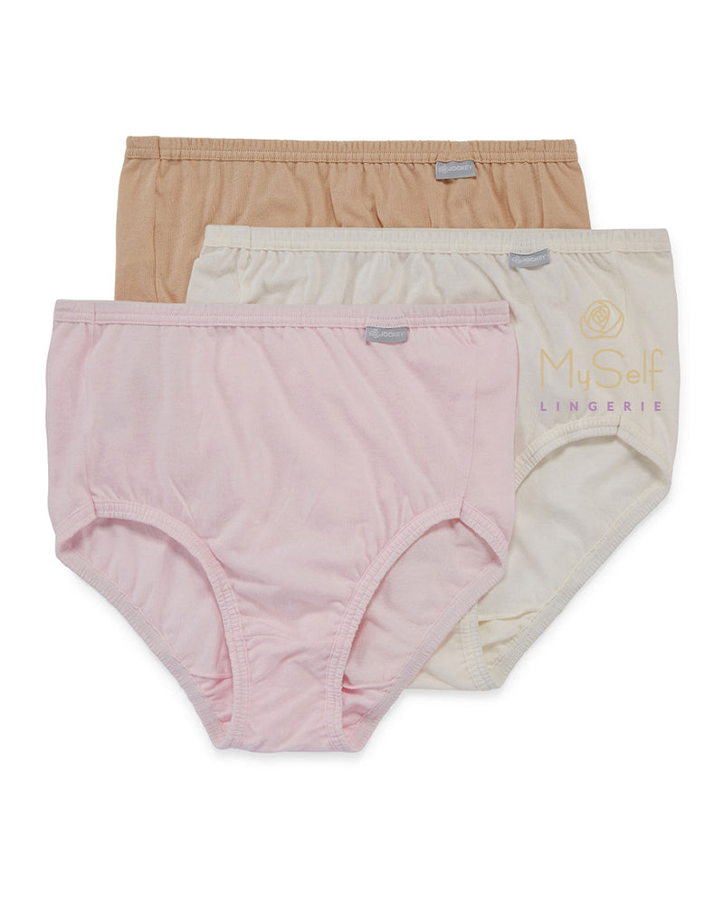 Jockey 1484 3 Pk Cotton Briefs myselflingerie.com