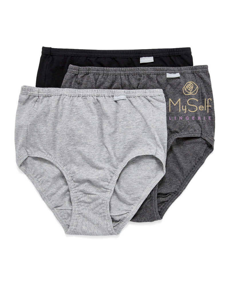 Jockey 1486 3 Pk Cotton Briefs Plus Sizes myselflingerie.com