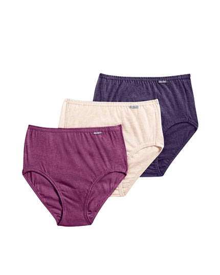 Jockey 1484 Berry Assorted 3 Pk Cotton Briefs myselflingerie.com