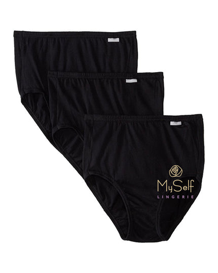 Jockey 1486 3 Pk Cotton Briefs Plus Sizes myselflingerie.com