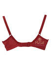 Chantelle 14B5 Congo Red Motif Plunge Underwire Bra MYSELFLINGERIE.COM