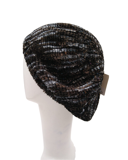 SG SG04-WL-LUR-CGM Charcoal Grey/Multi Grey Lurex Lined Chenille myselflingerie.com