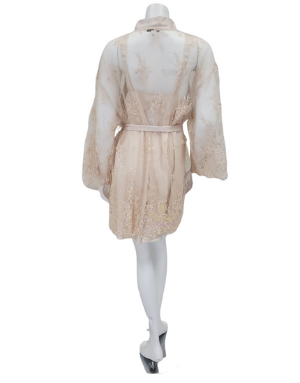 Rya Collection 197X Champagne Darling Lace Cover Up Plus Sizes myselflingerie.com