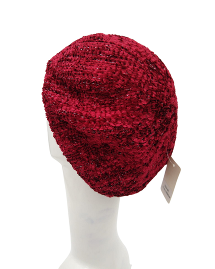 SG SG04-WL-LUR-RUS Ruby/Silver Lurex Lined Chenille mysellfingerie.com