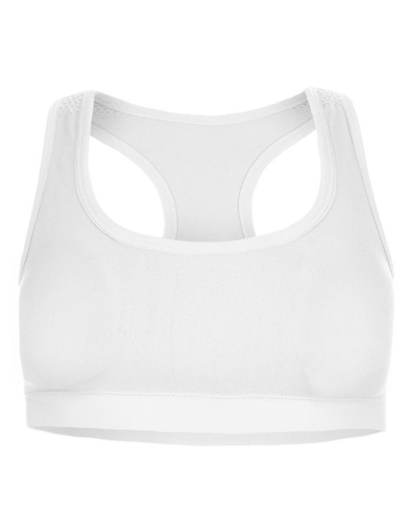 ME MOI MJBS-3000 White Racerback Beginner's Bra 2 Pack myselflingerie.com