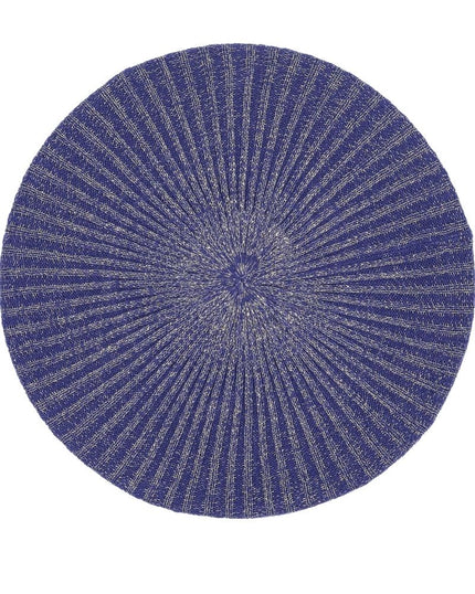 Revaz Blue and Gold Lurex Knit Snood myselflingerie.com