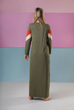 Ellwi Olive Colorblock Pull On Modal Nightgown