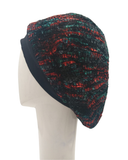 SG Black/Teal/Rust Lined Chenille with Band
