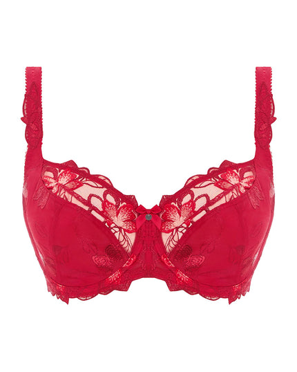 Fantasie 2682 Red Leona Balcony Bra myselflingerie.com