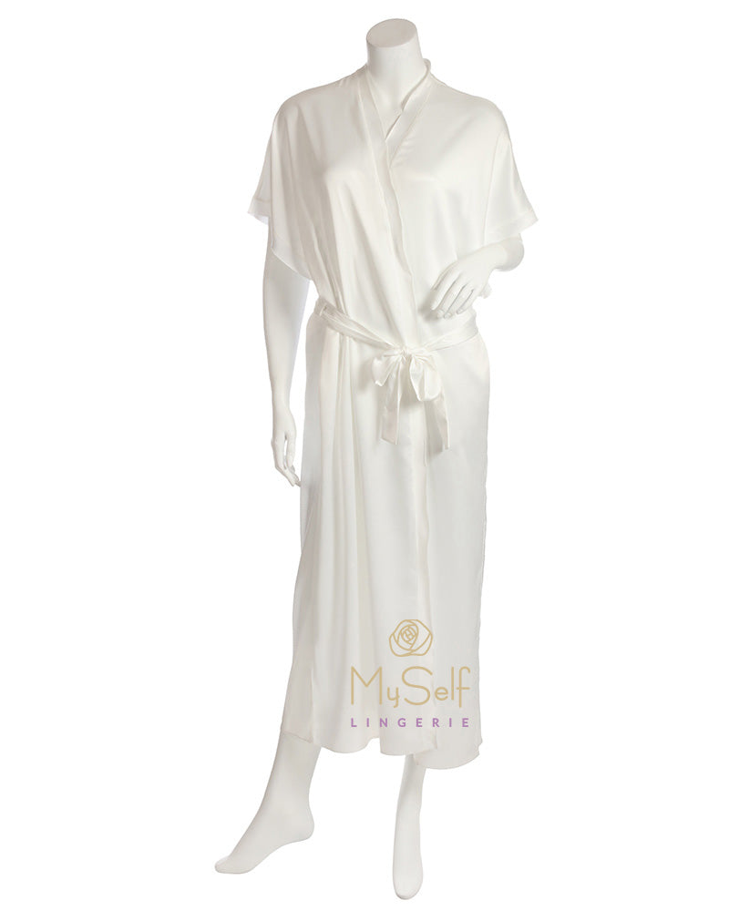 Rya Collection 301 Heavenly Short Sleeved Long Robe myselflingerie.com
