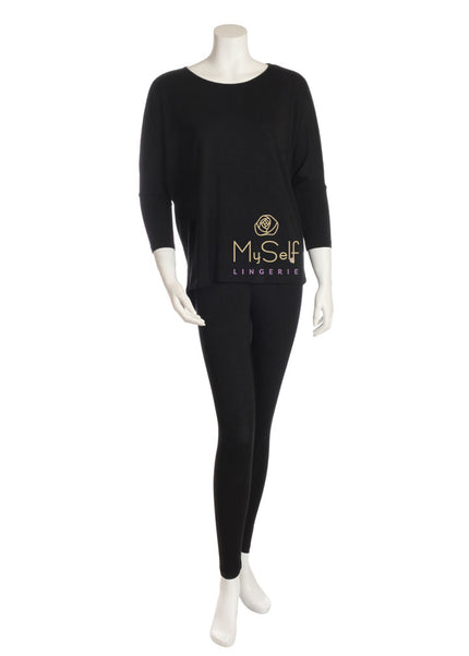 Vanilla Night and Day 3049-R Round Neck Modal Pajamas myselflingerie.com