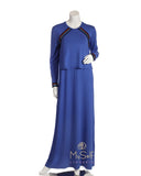 Pierre Balmingo Paris 05-4361-ANILL Royal Blue Sparkle Trim Nursing Nightgown myselflingerie.com