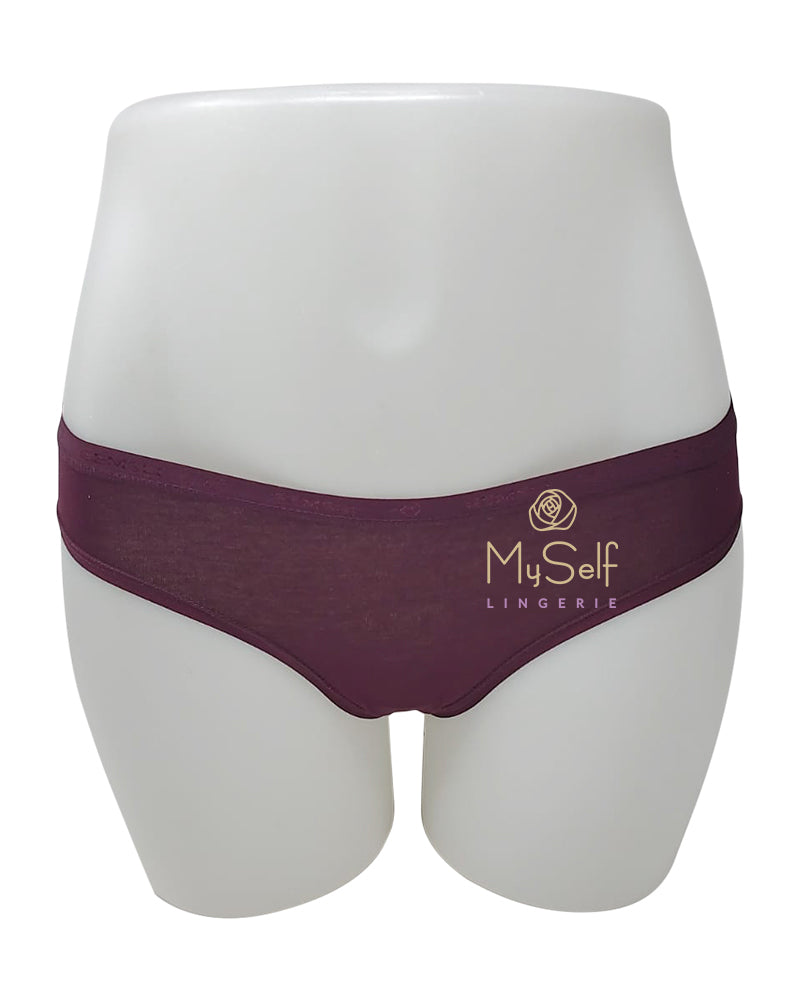 3325 Organic Cotton Plum Bikinis 3 Pk