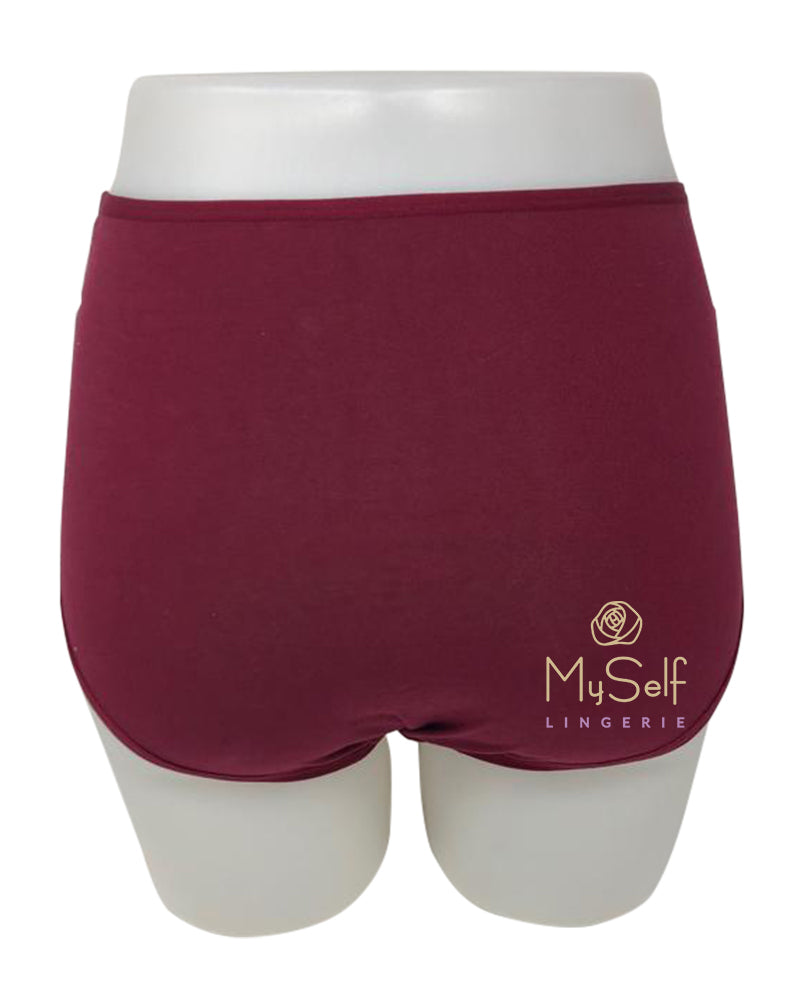 Gemsli 3305 Wine Cotton Briefs 3 Pk. myselflingerie.com
