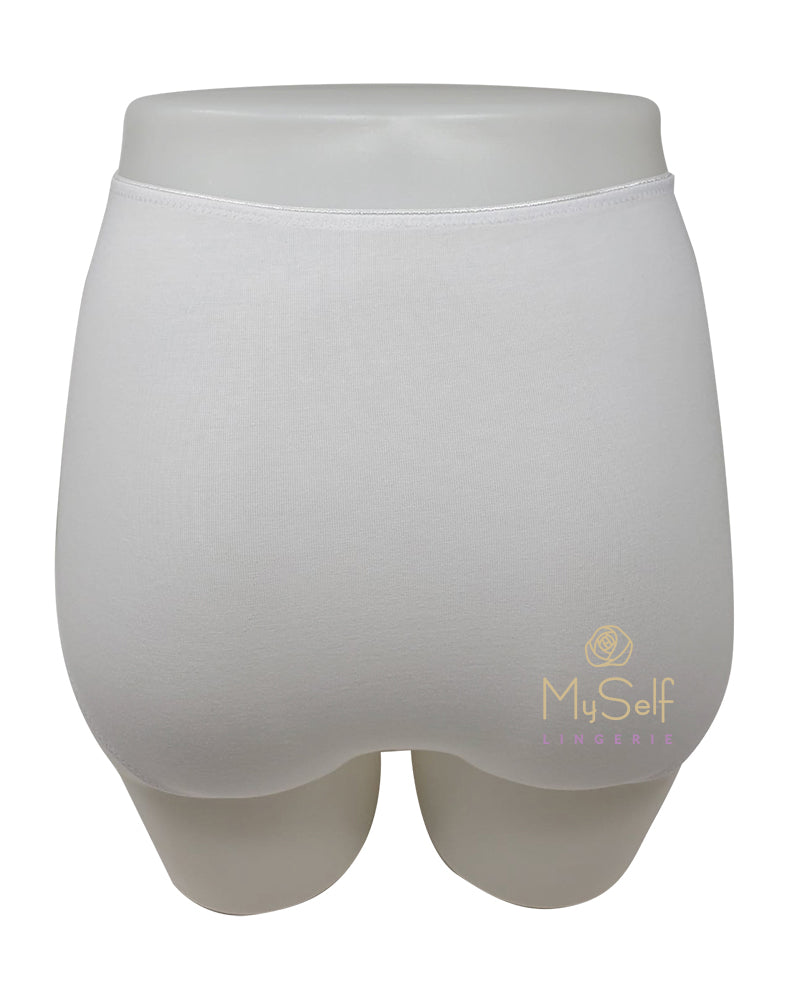 Gemsli 33200 Mesh Insert Organic Cotton White Briefs 3 Pk myselflingerie.com