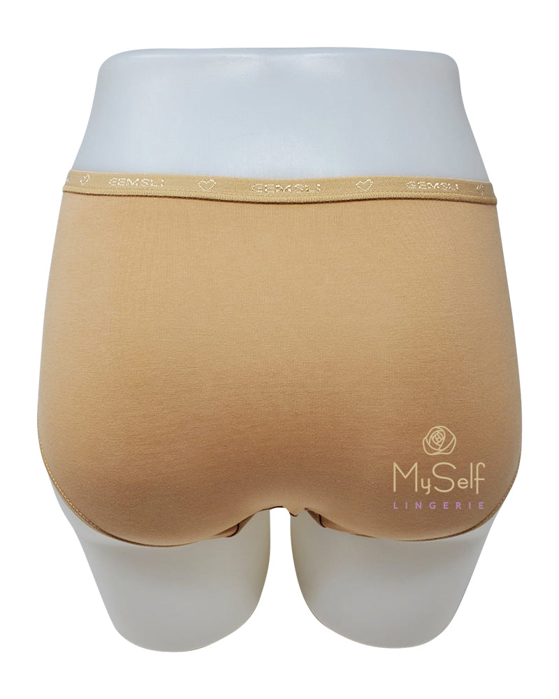 Gemsli 3324 Organic Cotton Nude Hipsters 3 Pk myselflingerie.com