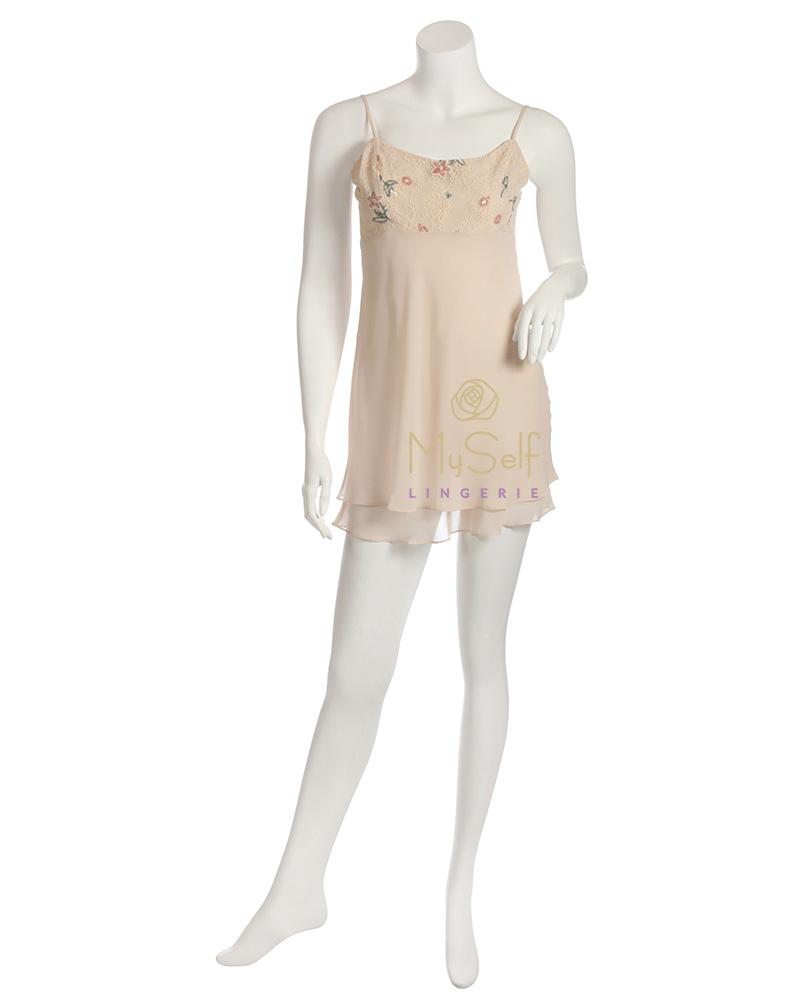 Rya Collection 368 Keepsake Floral Embroidered Chemise MYSELFLINGERIE.COM