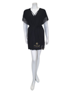 Oh! Zuza Black Flawless Lace Chemise & Wrap Set