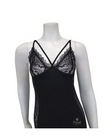 Oh! Zuza Black Flawless Lace Chemise & Wrap Set