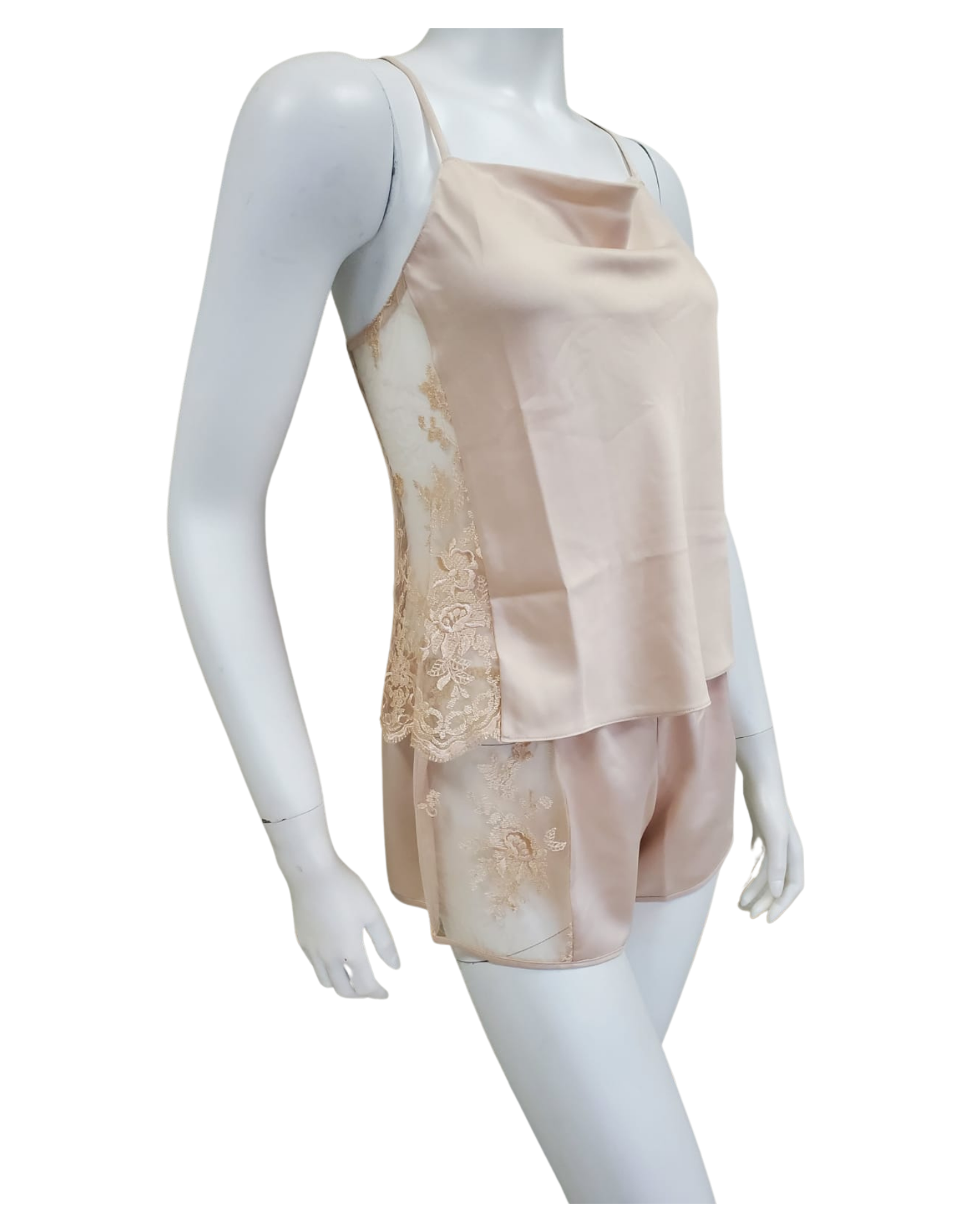 Rya Collection 379 Champagne Darling Lace Cami Tap Set myselflingerie.com