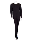 Pierre Balmingo Paris Colorful Studs Black Modal Pajamas Set
