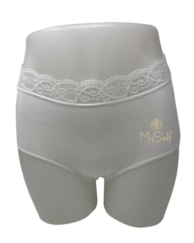 Nina Von C 40 160 374 Cotton Maxi Lace Top Brief myselflingerie.com