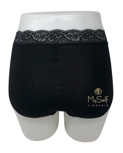 Nina Von C 40 160 374 Cotton Maxi Lace Top Brief myselflingerie.com