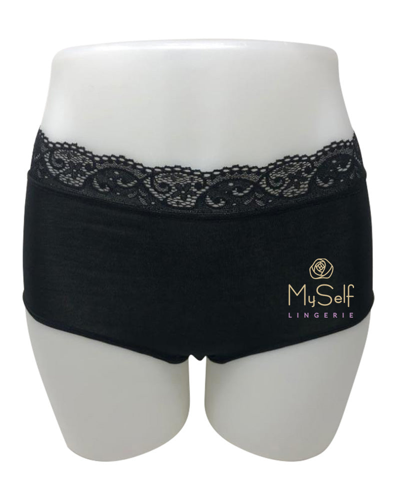 Nina Von C 40 160 374 Cotton Maxi Lace Top Brief myselflingerie.com