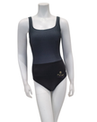 TAQAF7A Black/Grey Fishnet Controlfit Swimsuit