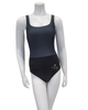 TAQAF7A Black/Grey Fishnet Controlfit Swimsuit