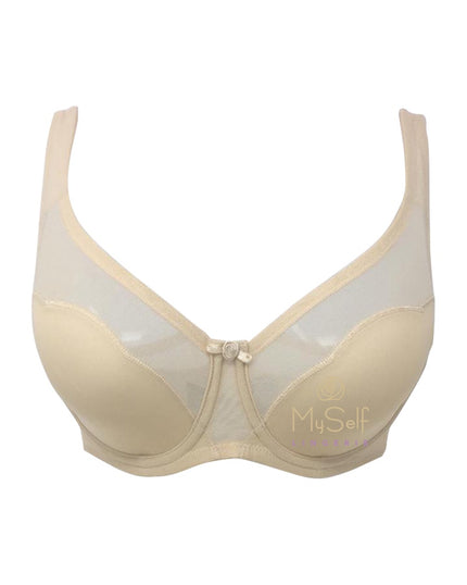 Dominique 7100 Nude Wave Underwire Minimizer Bra myselflingerie.com