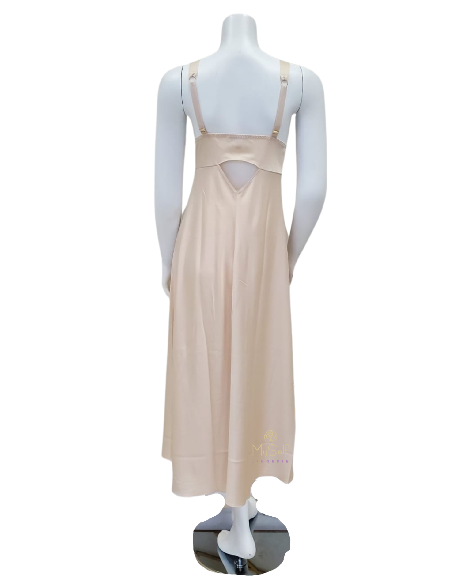 Rya Colleciton 447X Champagne Positivity Gown Plus Sizes myselflingerie.com