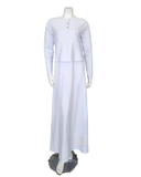 Nico Italy Lace Insert White Cotton Nursing Nightgown