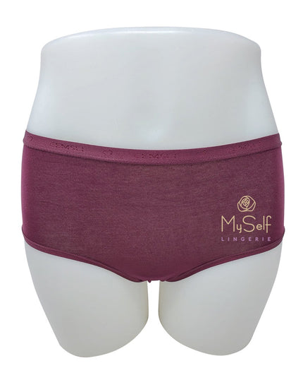 Gemsli 3324 Organic Cotton Plum Hipsters 3 Pk myselflingerie.com