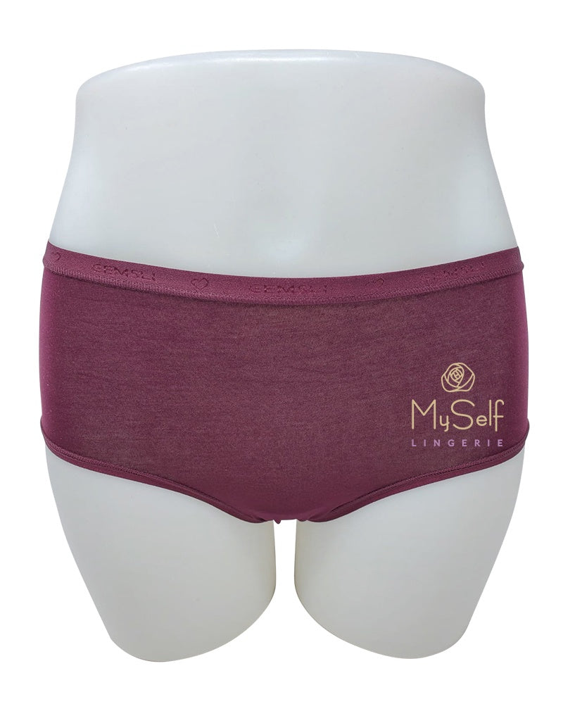 Gemsli 3324 Organic Cotton Plum Hipsters 3 Pk myselflingerie.com