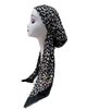 Lizi Headwear Black & White Cheetah Print Pre-Tied Bandanna myselflingerie.com