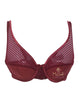 Lou 54237 Bordeaux Lace Underwire Bra myselflingerie.com