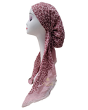 Lizi Headwear Pink Cheetah Print Pre-Tied Bandanna