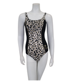 NBB Lingerie Leopard Print Black Bathing Suit